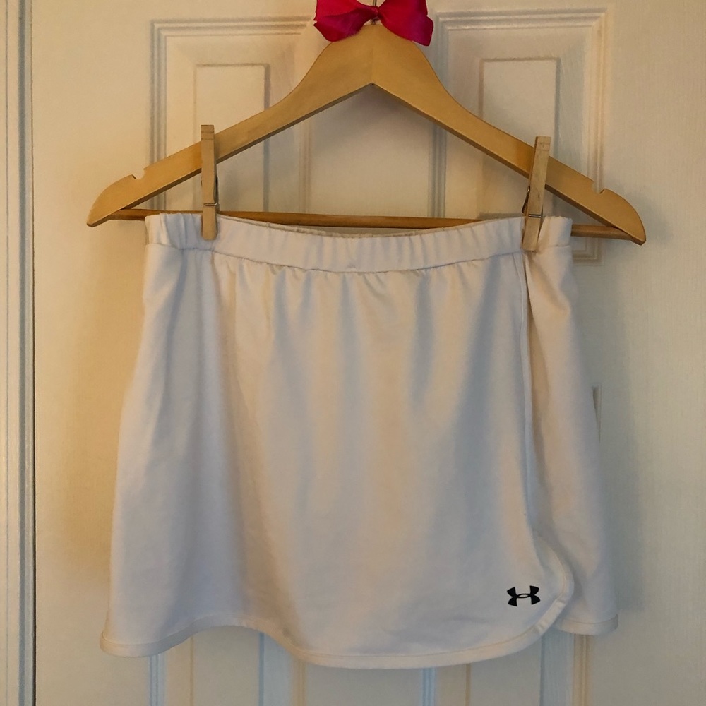 White Under Armour Tennis Skirt